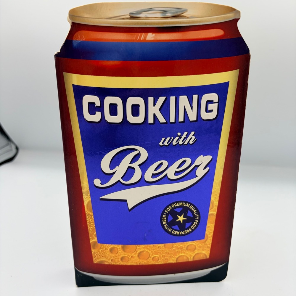 Cooking with Beer Shaped Cookbook 2005 Publications International Beer Can Shape